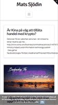 Mobile Screenshot of matssjodin.se