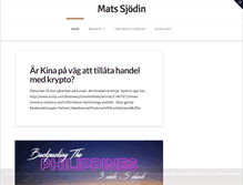 Tablet Screenshot of matssjodin.se